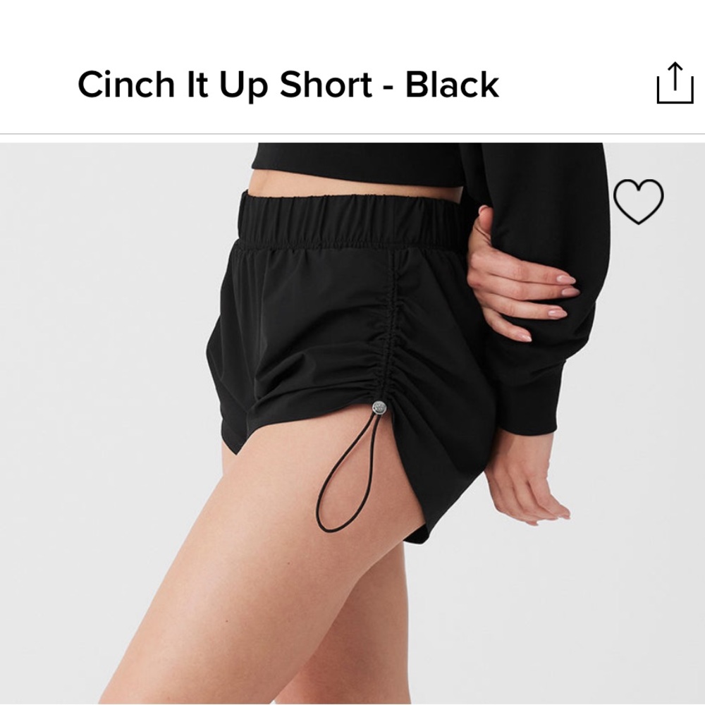 Alo yoga cinch it up shorts